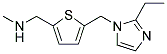 (5-[(2-ETHYL-1H-IMIDAZOL-1-YL)METHYL]-2-THIENYL)-N-METHYLMETHANAMINE Struktur