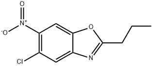 5-CHLORO-6-NITRO-2-PROPYL-1,3-BENZOXAZOLE Struktur