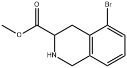 5-BROMO-1,2,3,4-TETRAHYDROISOQUINOLINE-3-CARBOXYLIC ACID METHYL ESTER Struktur