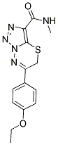 6-(4-ETHOXYPHENYL)-N-METHYL-5H-[1,2,3]TRIAZOLO[5,1-B][1,3,4]THIADIAZINE-3-CARBOXAMIDE Struktur