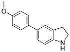 5-(4-METHOXYPHENYL)INDOLINE Struktur