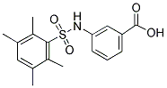 3-(2,3,5,6-TETRAMETHYLPHENYLSULFONAMIDO)BENZOIC ACID Struktur