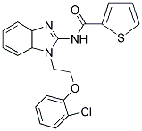 N-{1-[2-(2-CHLOROPHENOXY)ETHYL]-1H-BENZIMIDAZOL-2-YL}THIOPHENE-2-CARBOXAMIDE Struktur