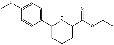 ETHYL 6-(4-METHOXYPHENYL)PIPERIDINE-2-CARBOXYLATE Struktur