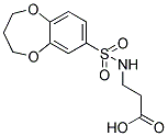 3-[(3,4-DIHYDRO-2H-1,5-BENZODIOXEPIN-7-YLSULFONYL)AMINO]PROPANOIC ACID Struktur