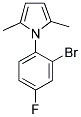 1-(2-BROMO-4-FLUOROPHENYL)-2,5-DIMETHYLPYRROLE Struktur