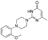 2-[4-(2-METHOXYPHENYL)PIPERAZIN-1-YL]-6-METHYLPYRIMIDIN-4(3H)-ONE Struktur