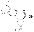 (TRANS)-4-(3,4-DIMETHOXY-PHENYL)-PYRROLIDINE-3-CARBOXYLIC ACID-HCL Struktur