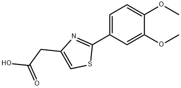 [2-(3,4-DIMETHOXY-PHENYL)-THIAZOL-4-YL]-ACETIC ACID Struktur