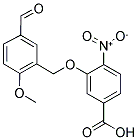 3-[(5-FORMYL-2-METHOXYBENZYL)OXY]-4-NITROBENZOIC ACID Struktur