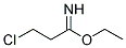 3-CHLORO-PROPIONIMIDIC ACID ETHYL ESTER Struktur