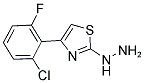 [4-(2-CHLORO-6-FLUORO-PHENYL)-THIAZOL-2-YL]-HYDRAZINE Struktur