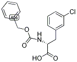 CBZ-D-3-CHLOROPHENYLALANINE Struktur