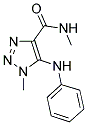 5-ANILINO-N,1-DIMETHYL-1H-1,2,3-TRIAZOLE-4-CARBOXAMIDE Struktur