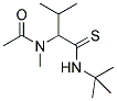 N-(1-[(TERT-BUTYLAMINO)CARBONOTHIOYL]-2-METHYLPROPYL)-N-METHYLACETAMIDE Struktur