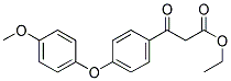 3-[4-(4-METHOXY-PHENOXY)-PHENYL]-3-OXO-PROPIONIC ACID ETHYL ESTER Struktur