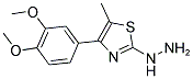 [4-(3,4-DIMETHOXY-PHENYL)-5-METHYL-THIAZOL-2-YL]-HYDRAZINE Struktur