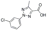 2-(3-CHLOROPHENYL)-5-METHYL-2H-1,2,3-TRIAZOLE-4-CARBOXYLIC ACID Struktur