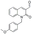 1-(4-METHOXY-BENZYL)-2-OXO-1,2-DIHYDRO-QUINOLINE-3-CARBALDEHYDE Struktur