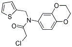 2-CHLORO-N-2,3-DIHYDRO-1,4-BENZODIOXIN-6-YL-N-(THIEN-2-YLMETHYL)ACETAMIDE Struktur