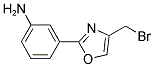 3-(4-BROMOMETHYL-OXAZOL-2-YL)-PHENYLAMINE Struktur