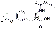 (S)-2-(TERT-BUTOXYCARBONYLAMINO-METHYL)-3-(3-TRIFLUOROMETHOXY-PHENYL)-PROPIONIC ACID Struktur