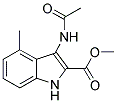 3-ACETYLAMINO-4-METHYL-1H-INDOLE-2-CARBOXYLIC ACID METHYL ESTER Struktur