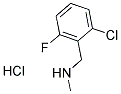 N-(2-CHLORO-6-FLUOROBENZYL)-N-METHYLAMINE HYDROCHLORIDE Struktur