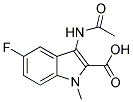 3-ACETYLAMINO-5-FLUORO-1-METHYL-1H-INDOLE-2-CARBOXYLIC ACID Struktur