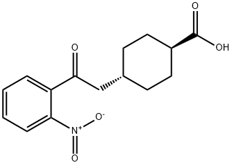 TRANS-4-[2-OXO-2-(2-NITROPHENYL)ETHYL]CYCLOHEXANE-1-CARBOXYLIC ACID Struktur