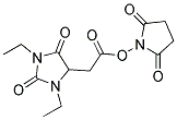 (1,3-DIETHYL-2,5-DIOXO-IMIDAZOLIDIN-4-YL)-ACETIC ACID 2,5-DIOXO-PYRROLIDIN-1-YL ESTER Struktur