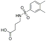 4-[[(3,4-DIMETHYLPHENYL)SULFONYL]AMINO]BUTANOIC ACID Struktur