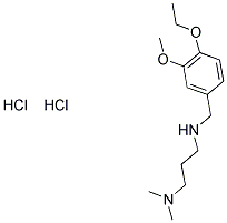 N'-(4-ETHOXY-3-METHOXYBENZYL)-N,N-DIMETHYLPROPANE-1,3-DIAMINE DIHYDROCHLORIDE Struktur