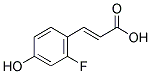 2-FLUORO-4-HYDROXYCINNAMIC ACID Struktur