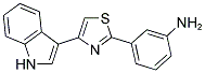 3-[4-(1 H-INDOL-3-YL)-THIAZOL-2-YL]-PHENYLAMINE Struktur