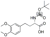 (S)-2-TERT-BUTOXYCARBONYLAMINO-4-(3,4-DIMETHOXY-PHENYL)-BUTYRIC ACID Struktur