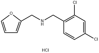 (2,4-DICHLORO-BENZYL)-FURAN-2-YLMETHYL-AMINEHYDROCHLORIDE Struktur