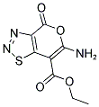 ETHYL 6-AMINO-4-OXO-4H-PYRANO[3,4-D][1,2,3]THIADIAZOLE-7-CARBOXYLATE Struktur