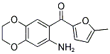 (7-AMINO-2,3-DIHYDRO-BENZO[1,4]DIOXIN-6-YL)-(5-METHYL-FURAN-2-YL)-METHANONE Struktur