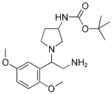 3-N-BOC-AMINO-1-[2-AMINO-1-(2,5-DIMETHOXY-PHENYL)-ETHYL]-PYRROLIDINE Struktur