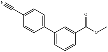 METHYL 4'-CYANO[1,1'-BIPHENYL]-3-CARBOXYLATE Struktur