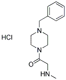 N-[2-(4-BENZYLPIPERAZIN-1-YL)-2-OXOETHYL]-N-METHYLAMINE HYDROCHLORIDE Struktur