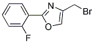 4-BROMOMETHYL-2-(2-FLUORO-PHENYL)-OXAZOLE Struktur