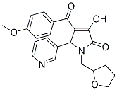 3-HYDROXY-4-(4-METHOXYBENZOYL)-5-(PYRIDIN-3-YL)-1-((TETRAHYDROFURAN-2-YL)METHYL)-1H-PYRROL-2(5H)-ONE Struktur