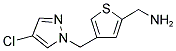 (4-[(4-CHLORO-1H-PYRAZOL-1-YL)METHYL]-2-THIENYL)METHANAMINE Struktur