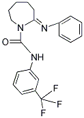 (2E)-2-(PHENYLIMINO)-N-[3-(TRIFLUOROMETHYL)PHENYL]AZEPANE-1-CARBOXAMIDE Struktur