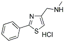 METHYL-(2-PHENYL-THIAZOL-4-YLMETHYL)-AMINE HCL Struktur