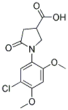 1-(5-CHLORO-2,4-DIMETHOXYPHENYL)-5-OXOPYRROLIDINE-3-CARBOXYLIC ACID Struktur