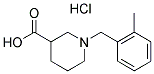 1-(2-METHYLBENZYL)PIPERIDINE-3-CARBOXYLIC ACID HYDROCHLORIDE Struktur