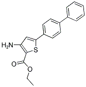 ETHYL 3-AMINO-5-(1,1'-BIPHENYL-4-YL)THIOPHENE-2-CARBOXYLATE Struktur